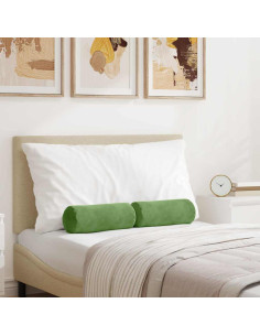Cuscini a rullo 2 pcs Verde chiaro Ø 15 x 40 cm 2