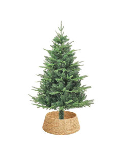 Collare per Albero di Natale Rotondo Marrone 60 x 60 x 22 cm