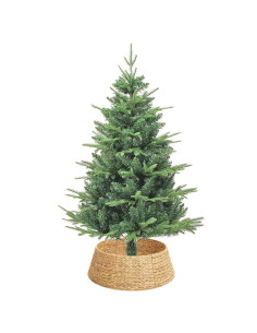 Collare per Albero di Natale Rotondo Marrone 75 x 75 x 25 cm