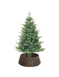 Collare per Albero di Natale Rotondo Nero 75 x 75 x 25 cm