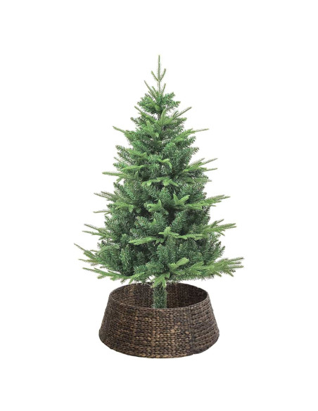 Collare per Albero di Natale Rotondo Nero 75 x 75 x 25 cm