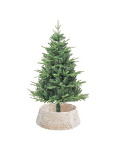 Collare per Albero di Natale Rotondo Bianco 75 x 75 x 25 cm