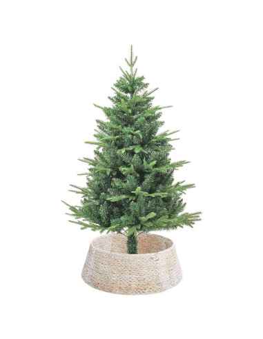 Collare per Albero di Natale Rotondo Bianco 75 x 75 x 25 cm
