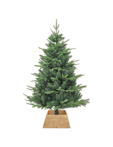 Collare per Albero di Natale Quadrato Marrone 50 x 50 x 25 cm