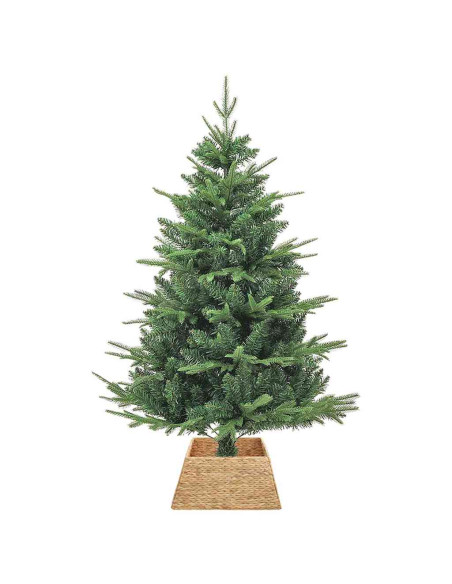 Collare per Albero di Natale Quadrato Marrone 50 x 50 x 25 cm