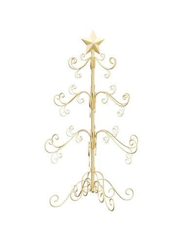 Albero di Natale in metallo Oro 90 cm
