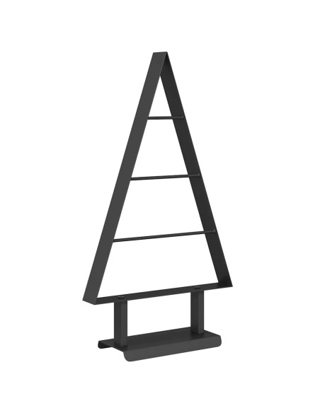 Albero di Natale in metallo con supporto Nero 60 cm Acciaio