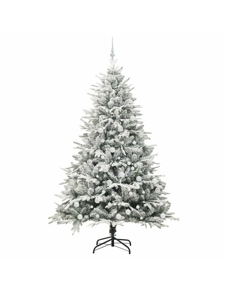 Albero di Natale artificiale preilluminato con set di palline