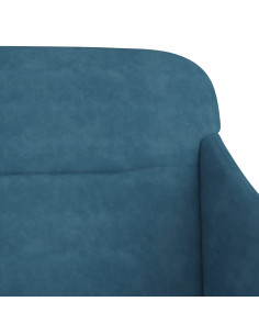 Panca Blu 110x76x80 cm in Velluto