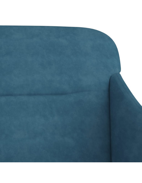 Panca Blu 110x76x80 cm in Velluto