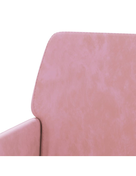 Panca Rosa 108x79x79 cm in Velluto