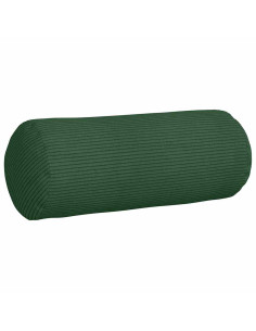 Cuscini a rullo 2 pcs Verde Scuro Ø 15 x 40 cm Tessuto in Cords