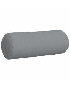 Cuscini a rullo 2 pcs Grigio chiaro Ø 25 x 70 cm Tessuto