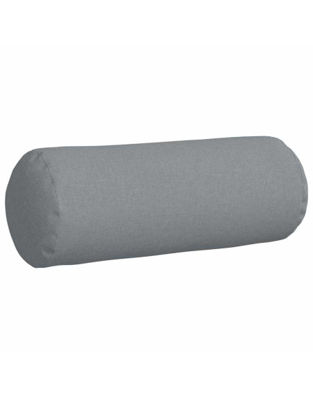 Cuscini a rullo 2 pcs Grigio chiaro Ø 25 x 70 cm Tessuto