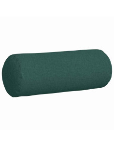 Cuscini a rullo 2 pcs Verde Scuro Ø 25 x 70 cm Tessuto
