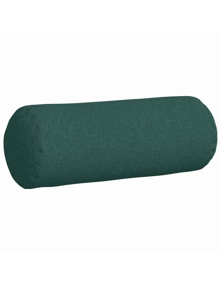 Cuscini a rullo 2 pcs Verde Scuro Ø 25 x 70 cm Tessuto