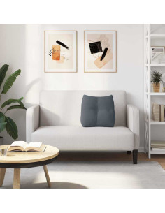 Cuscino per Schiena Grigio scuro 45 x 24 x 50 cm Velluto