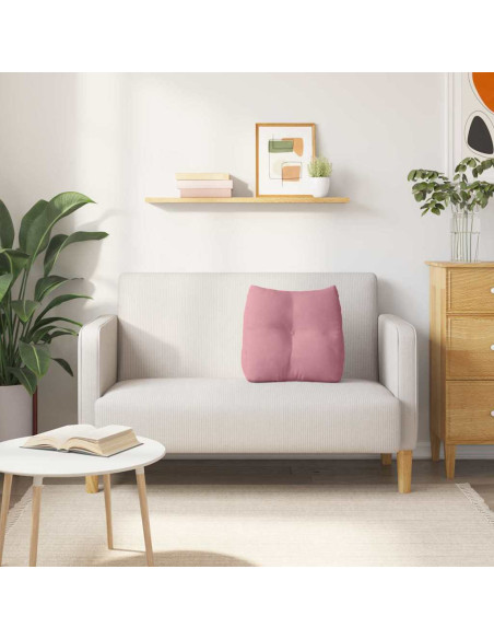 Cuscino per Schiena Rosa 45 x 24 x 50 cm Velluto