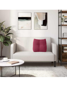 Cuscino per Schiena Rosso Vino 45 x 24 x 50 cm Velluto