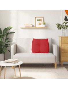 Cuscino per Schiena Rosso 60 x 24 x 50 cm Tessuto