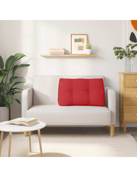 Cuscino per Schiena Rosso 80 x 24 x 50 cm Tessuto