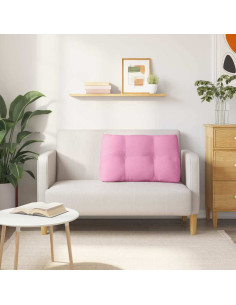 Cuscino per Schiena Rosa 80 x 24 x 50 cm Tessuto