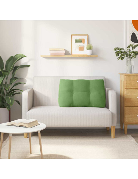 Cuscino per Schiena Verde chiaro 80 x 24 x 50 cm Velluto