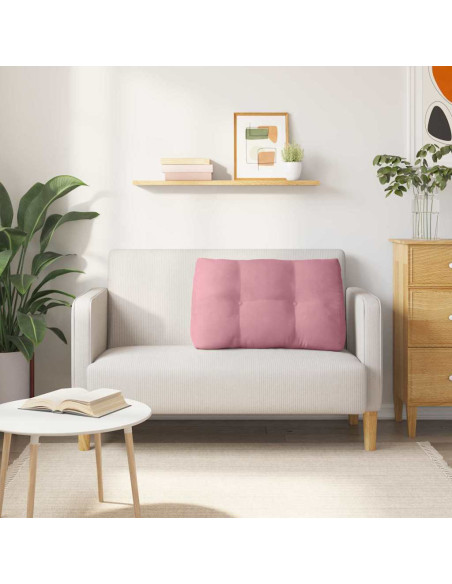 Cuscino per Schiena Rosa 80 x 24 x 50 cm Velluto