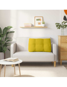 Cuscino per Schiena Giallo 80 x 24 x 50 cm Velluto