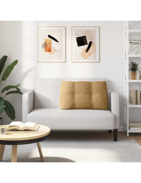 Cuscino per Schiena Marrone 80 x 24 x 50 cm Velluto