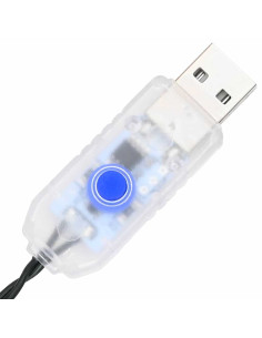 Albero di Natale artificiale con 150 LED Verde 180 cm PVC