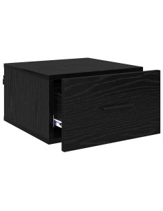 Armadio da Notte Rovere nero 35 x 35 x 20 cm Legno multistrato