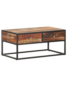 Tavolino da Salotto 90x50x40 cm in Legno di Acacia Grezzo