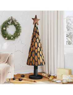 Albero di Natale Marrone 150 cm Legno massello di teak