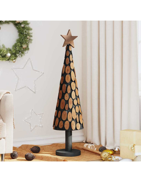 Albero di Natale Marrone 120 cm Legno massello di teak