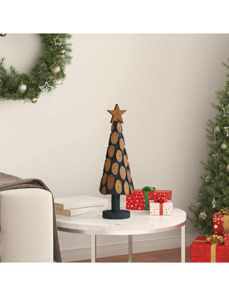 Albero di Natale Marrone 60 cm Legno massello di teak