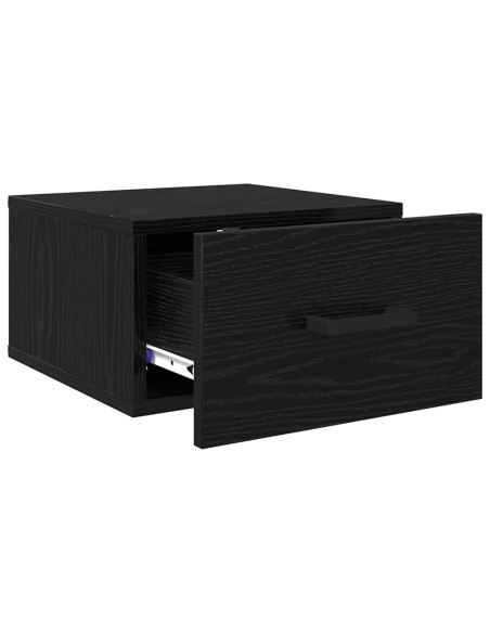 Armadio da Notte Rovere nero 35 x 35 x 20 cm Legno multistrato