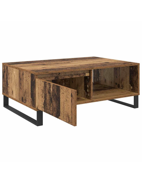 Tavolino da salotto con cassetto Legno vecchio 90 x 60 x 35 cm