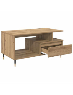 Tavolino da salotto rovere artigianale 90 x 49 x 45 cm