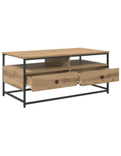 Tavolino da salotto rovere artigianale 100 x 51 x 45 cm