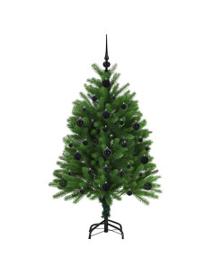 Albero di Natale con 150 LED con supporto Verde 120 cm PE