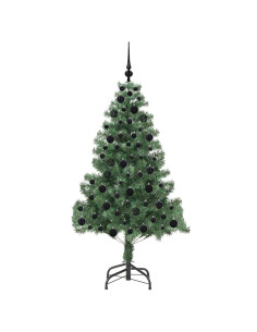Albero di Natale con 300 LED con supporto Verde 180 cm PVC