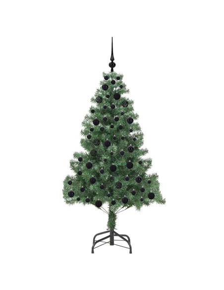Albero di Natale con 300 LED con supporto Verde 180 cm PVC