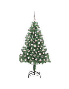 Albero di Natale con 300 LED con supporto Verde 180 cm PVC