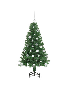 Albero di Natale artificiale con 150 LED Verde 150 cm