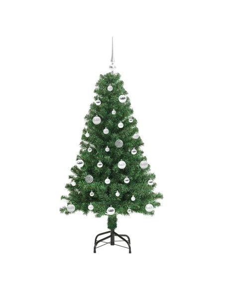 Albero di Natale artificiale con 150 LED Verde 150 cm