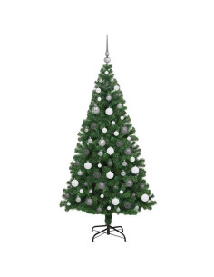 Albero di Natale artificiale con 300 LED Verde 180 cm