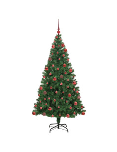 Albero di Natale artificiale con 300 LED Verde 180 cm