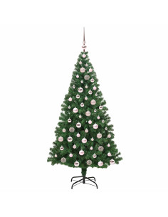 Albero di Natale artificiale con 300 LED Verde 180 cm