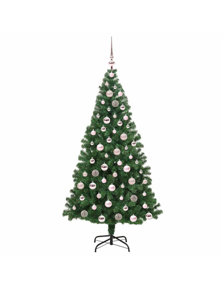 Albero di Natale artificiale con 300 LED Verde 180 cm